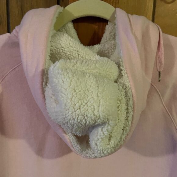 SJB Active Women's Hoodie Jacket Full Zip Long Sleeve Pockets Pink Size X-Large - Picture 5 of 5